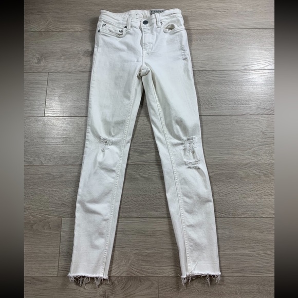 All Saints Mast Vintage White Skinny Jeans - Picture 2 of 14